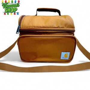 Carhartt Insulated Lunch Bag with Adjustable Strap & Zipper Closures!
